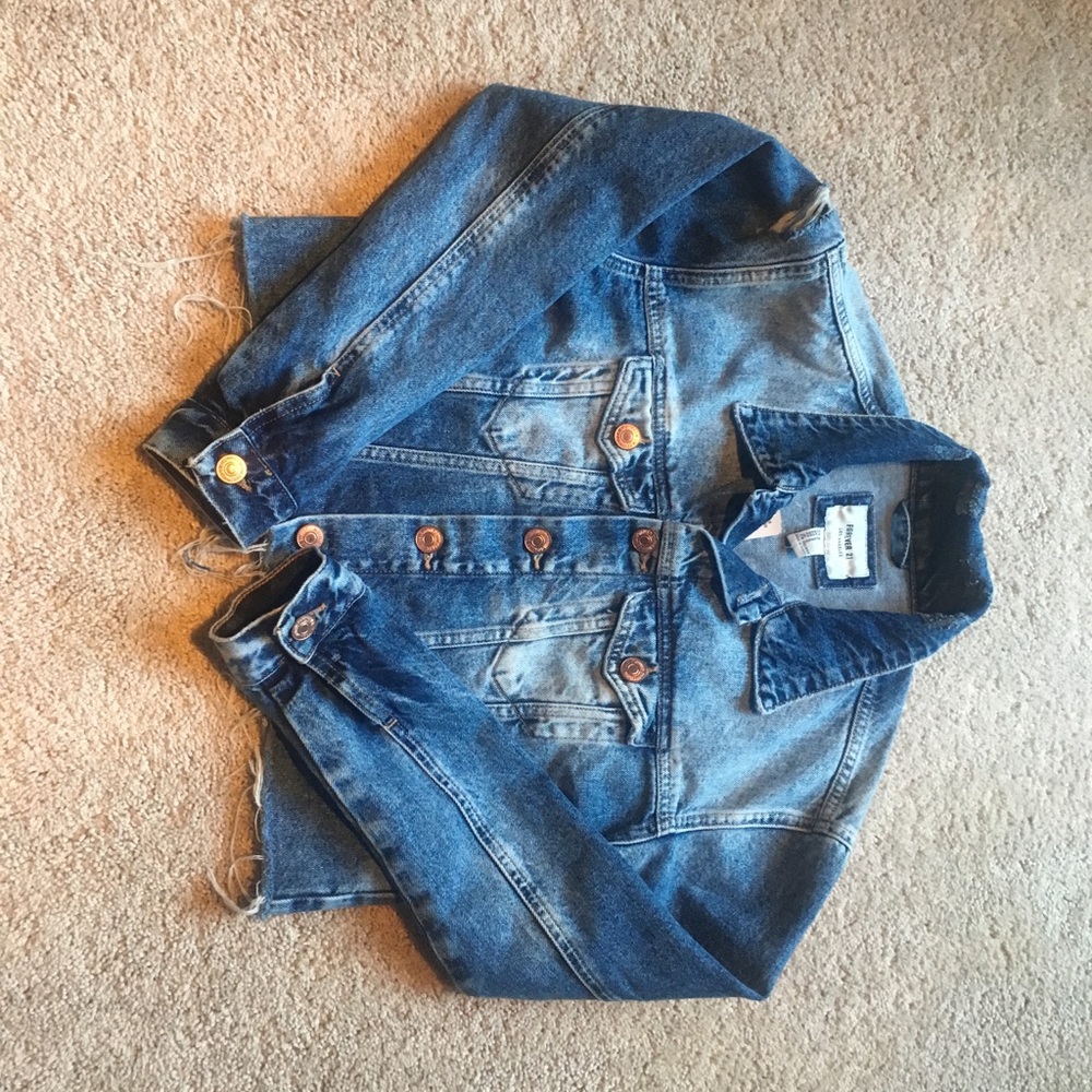 Semi-Cropped Denim Jacket